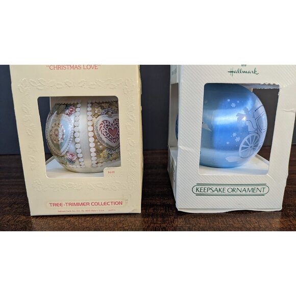 2 Vintage Hallmark Ornaments Love Keepsake & Tree Trimmer Collection 1980 & 1982 - Picture 7 of 10